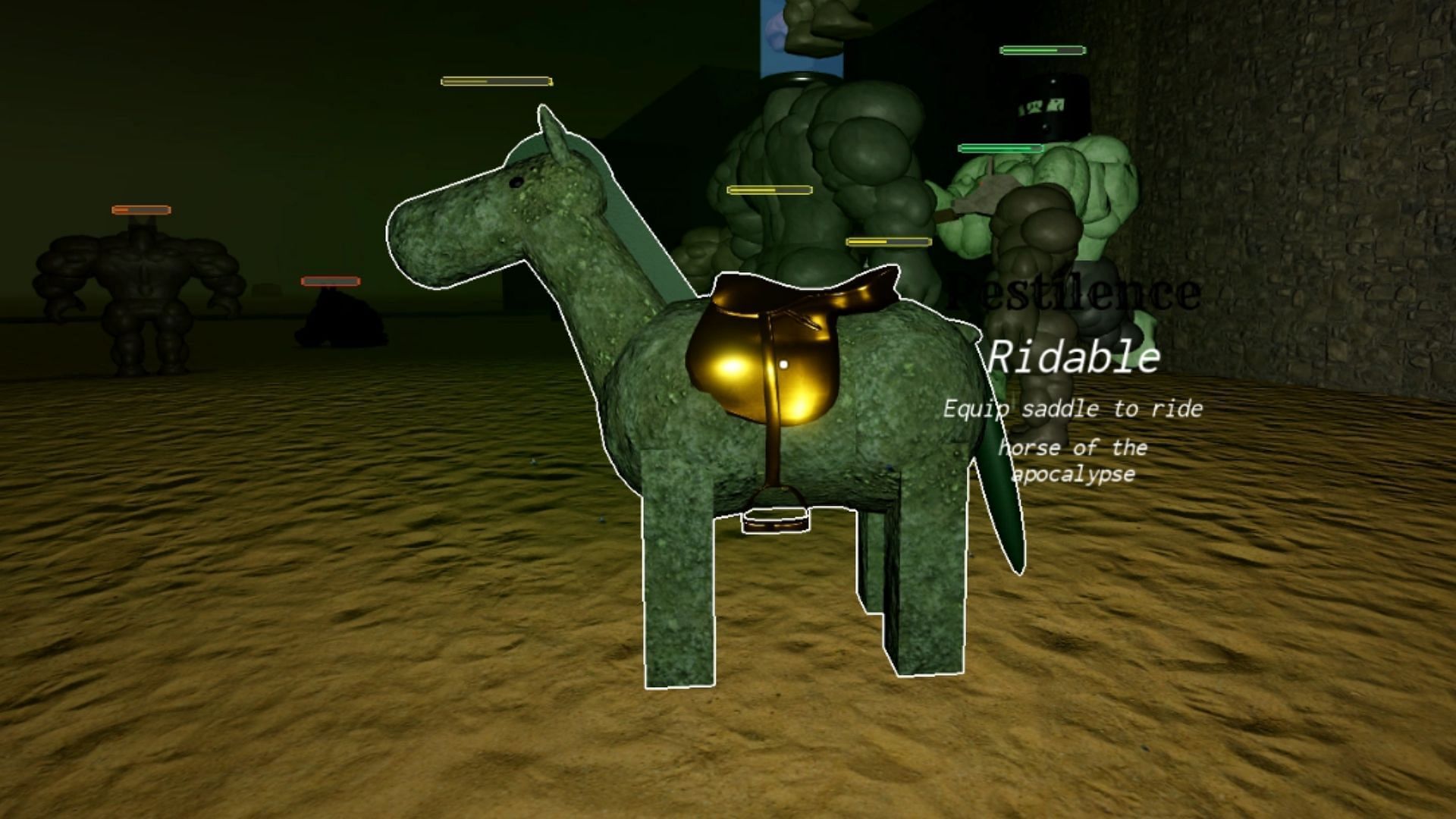 The zombie horse (Image via Roblox)